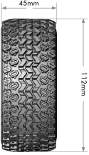 Däck & Fälg SC-HUMMER (Lös Hex 4st) Soft (2)