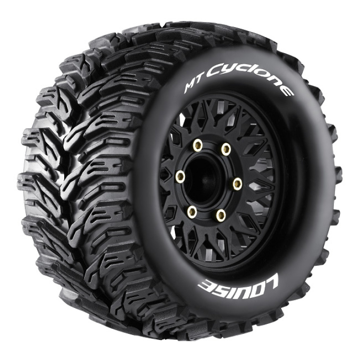 Däck & Fälg MT-CYCLONE 1/10 Soft (Lös 12, 14 & 17mm Hex) (2) i gruppen Katalog / Fabrikat / L / Louise RC World / Däck 1/10 Truck Monster hos Minicars Hobby Distribution AB (LT3226SX)