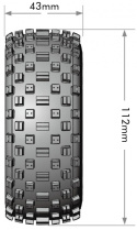 Däck & Fälg SC-ROCK (Lös Hex 4st) Soft (2)