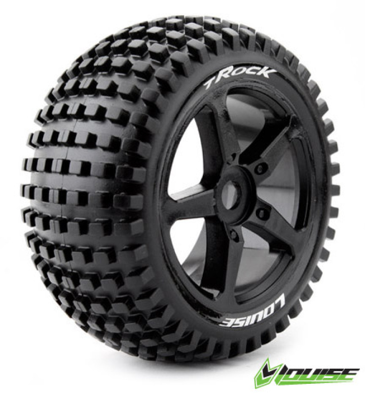 Däck & Fälg T-ROCK 1/8 Truggy Sport (2)* i gruppen Katalog / Fabrikat / L / Louise RC World / Däck 1/8 Truggy hos Minicars Hobby Distribution AB (LT3251B)