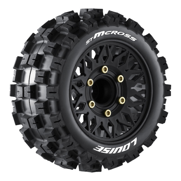 Däck & Fälg ST-MCROSS 1/10 Soft (Lös 12, 14 & 17mm Hex) (2) i gruppen Katalog / Fabrikat / L / Louise RC World / Däck 1/10 Truck Stadium hos Minicars Hobby Distribution AB (LT3272SX)