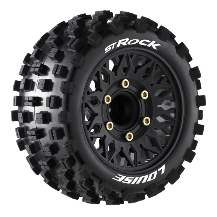 Däck & Fälg ST-ROCK 1/10 Soft (Lös 12, 14 & 17mm Hex) (2) i gruppen Katalog / Fabrikat / L / Louise RC World / Däck 1/10 Truck Stadium hos Minicars Hobby Distribution AB (LT3273SX)