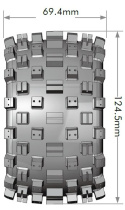 Däck & Fälg MT-ROCK 1/10 Soft (Lös 12, 14 & 17mm Hex) (2)