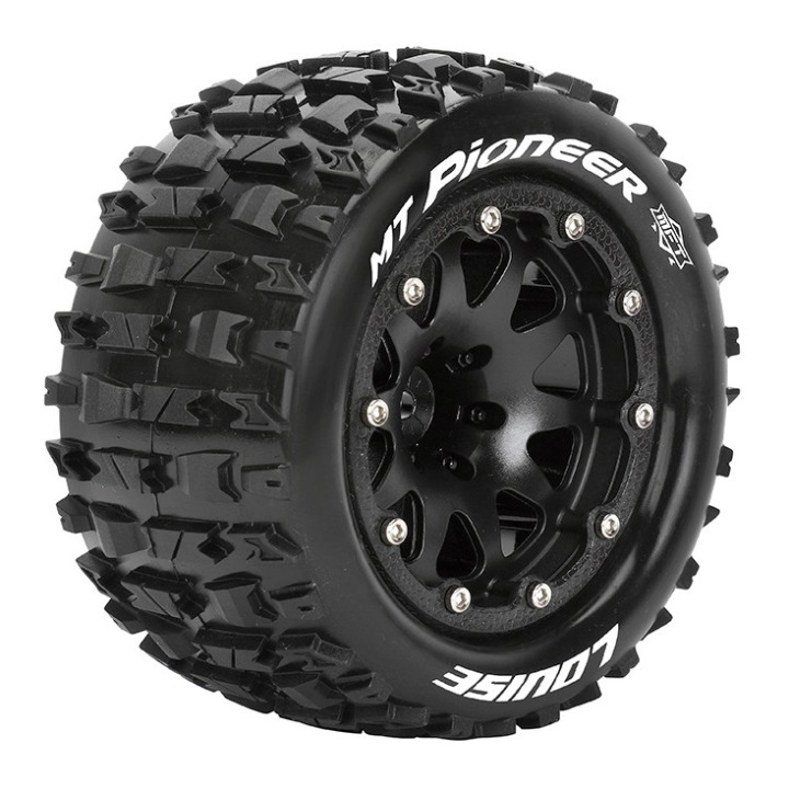 Däck & Fälg MT-PIONEER 1/10 Svart Beadlock (0) Soft MFT (2) i gruppen Katalog / Fabrikat / L / Louise RC World / Däck 1/10 Truck Monster hos Minicars Hobby Distribution AB (LT3308SB)