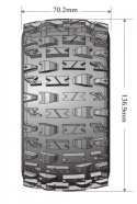 Däck & Fälg MT-PIONEER 1/10 Svart Beadlock (0) Soft MFT (2)