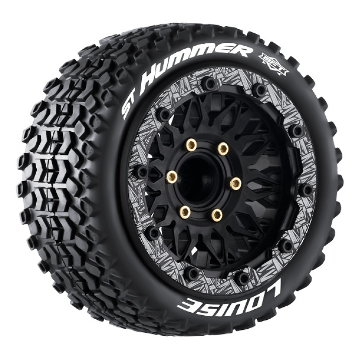 Däck & Fälg ST-HUMMER 1/10 Soft MFT (Lös 12, 14 & 17mm Hex) (2) i gruppen Katalog / Fabrikat / L / Louise RC World / Däck 1/10 Truck Stadium hos Minicars Hobby Distribution AB (LT3314SX)