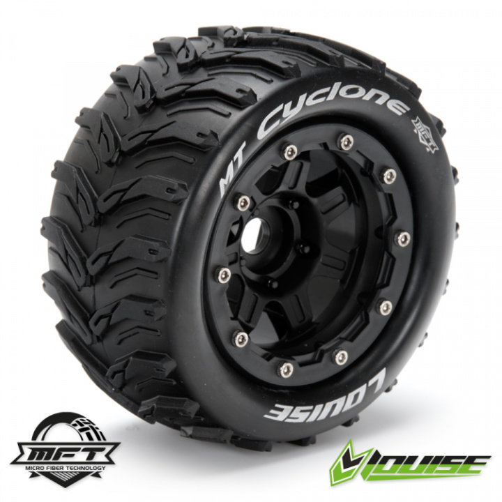 Däck & Fälg MT-CYCLONE Maxx Soft Svart (MFT) (2)* in der Gruppe Katalog / Hersteller / L / Louise RC World / Tires Maxx bei Minicars Hobby Distribution AB (LT3331SB)