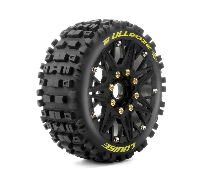 Däck & Fälg B-ULLDOZE 1/8 Buggy Soft MFT (Lös 17mm Hex 0