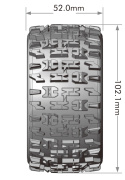 Tires & Wheels ST-PIONEER Mini Maxx/ XRT (0 & 1/2 Offset Hex) (2)