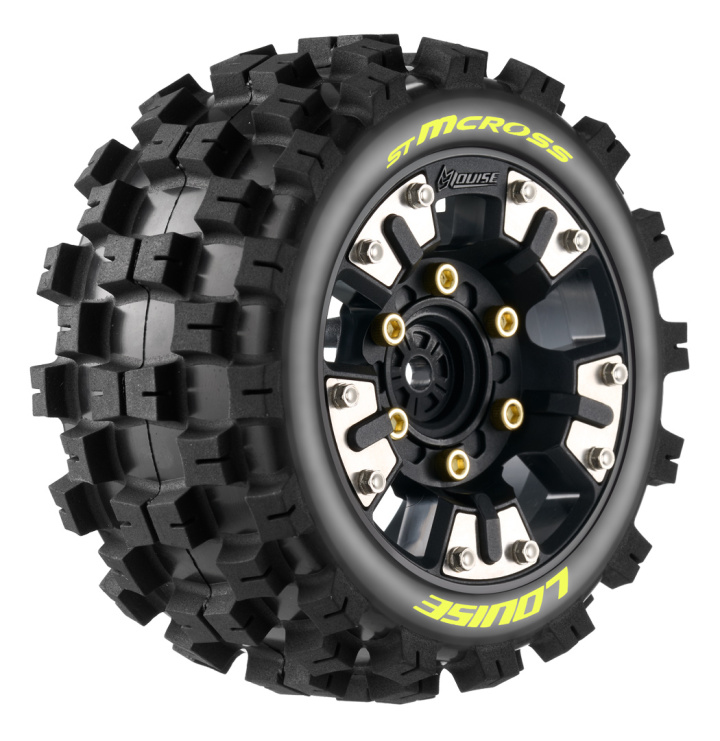 Tires & Wheels ST-MCROSS Mini Maxx/ XRT (0 & 1/2 Offset Hex) (2) in the group Catalog / Brands / L / Louise RC World / Tires 1/10 Truck Stadium at Minicars Hobby Distribution AB (LT3390SM)