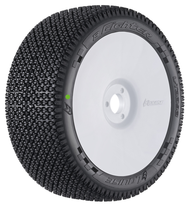 Tire & Wheel B-FIGHTER 1/8 Buggy Super Soft White (2) in the group Catalog / Brands / L / Louise RC World / Tires 1/8 Buggy/GT at Minicars Hobby Distribution AB (LT3393VW)