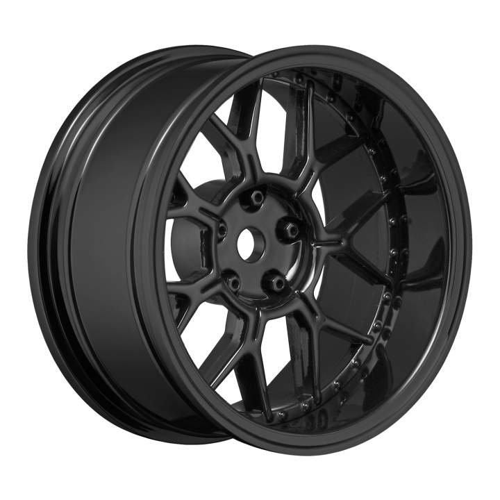 Wheels Drift 14-Spoke Black (2,4,6,8mm Offset) 12mm Hex (4) in der Gruppe Katalog / RC-Zubehör / Car Tires & Wheels / Wheel Touring/Track bei Minicars Hobby Distribution AB (LTLNHA566)