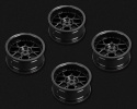 Wheels Drift 14-Spoke Black (2,4,6,8mm Offset) 12mm Hex (4)