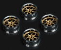 Wheels Drift 14-Spoke Bronze (2,4,6,8mm Offset) 12mm Hex (4)