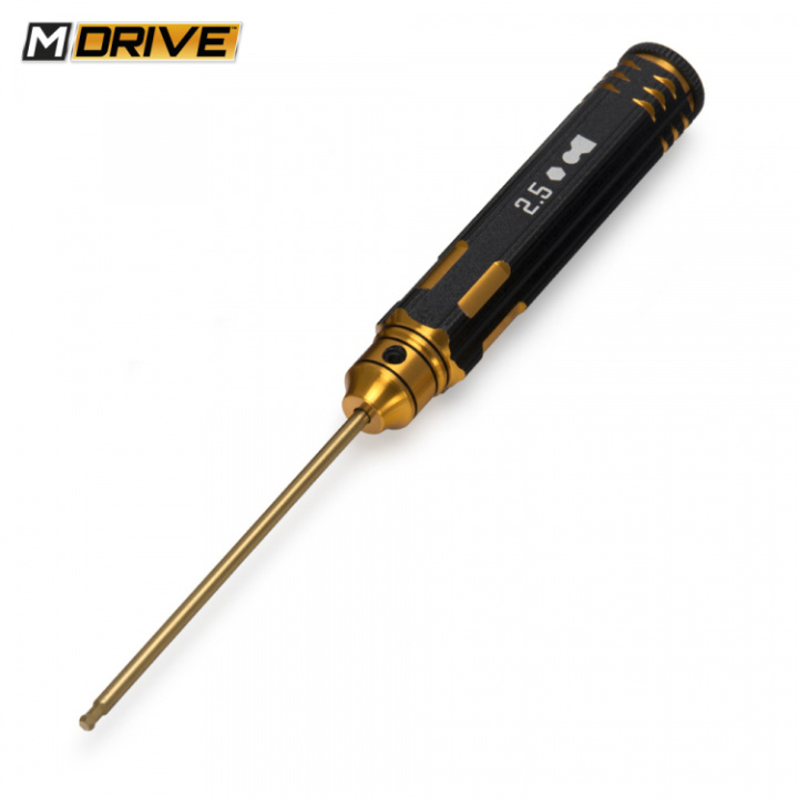 Pro TiN Insexnyckel med Kula - 2.5mm i gruppen Katalog / Fabrikat / M / M-Drive / Handverktyg hos Minicars Hobby Distribution AB (MD23025)