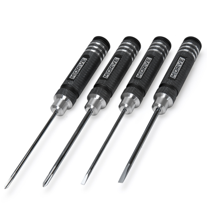 Screwdriver Flat & Cross Tool Set - 3 & 4mm in the group Catalog / Accessories & Parts / Tools / Slotted & Phillip Screwdrivers at Minicars Hobby Distribution AB (MD40000)