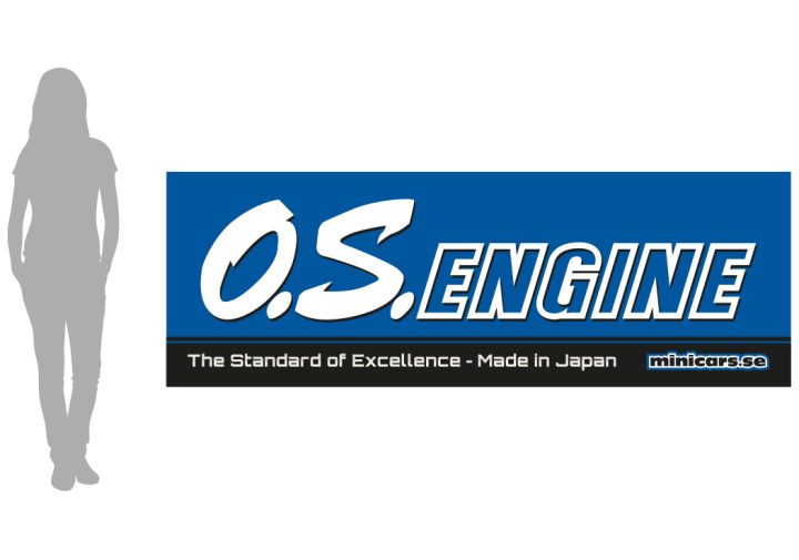 Banner O.S.Engine - L 100x290cm in der Gruppe Katalog / Hersteller / M / Minicars / Merchandise bei Minicars Hobby Distribution AB (MM5130-L)