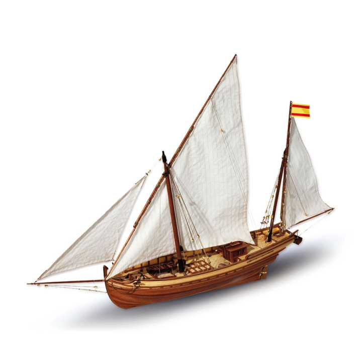 OcCre San Juan 1/70 Segelbåt 685mm i gruppen Katalog / Bygghobby / Byggsatser Trä & Metall / Träbåtar hos Minicars Hobby Distribution AB (OC12001)