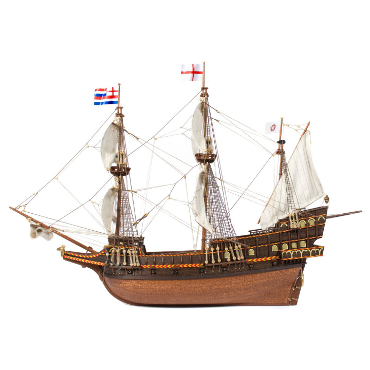 OcCre HMS Golden Hind 1/85 Galeon 643mm i gruppen Katalog / Bygghobby / Byggsatser Trä & Metall / Träbåtar hos Minicars Hobby Distribution AB (OC12003)