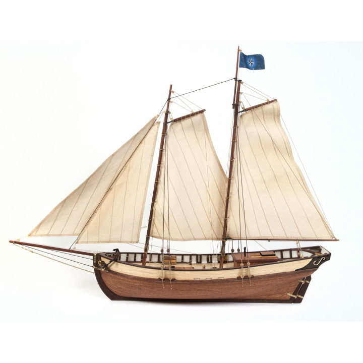 OcCre Polaris 1/50 Skepp 580mm med Färgset i gruppen Katalog / Bygghobby / Byggsatser Trä & Metall / Träbåtar hos Minicars Hobby Distribution AB (OC12007P)