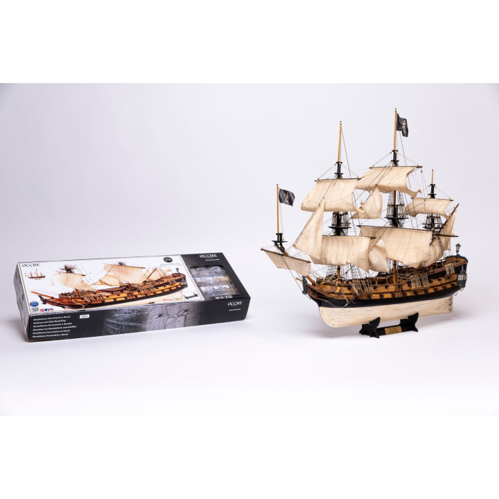 OcCre Royal Fortune 1/65 Piratskepp 643mm i gruppen Katalog / Bygghobby / Byggsatser Trä & Metall / Träbåtar hos Minicars Hobby Distribution AB (OC12015)