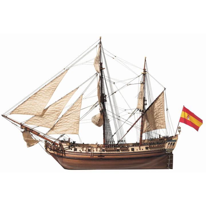 OcCre La Candelaria 1/85 Skepp 685mm i gruppen Katalog / Bygghobby / Byggsatser Trä & Metall / Träbåtar hos Minicars Hobby Distribution AB (OC13000)