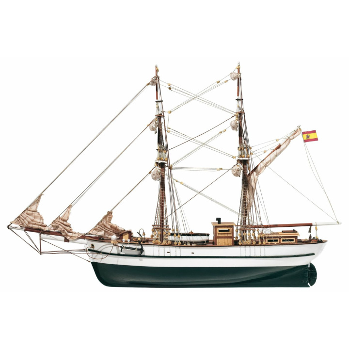 OcCre Aurora 1/65 Brigg 682mm i gruppen Katalog / Bygghobby / Byggsatser Trä & Metall / Träbåtar hos Minicars Hobby Distribution AB (OC13001)