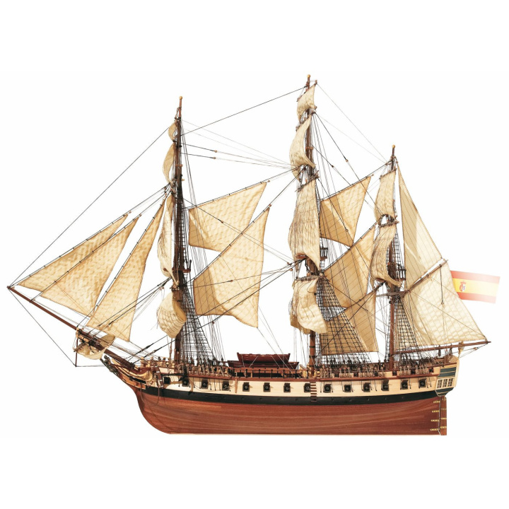 OcCre Diana 1/85 Fregatt 850mm i gruppen Katalog / Bygghobby / Byggsatser Trä & Metall / Träbåtar hos Minicars Hobby Distribution AB (OC14001)
