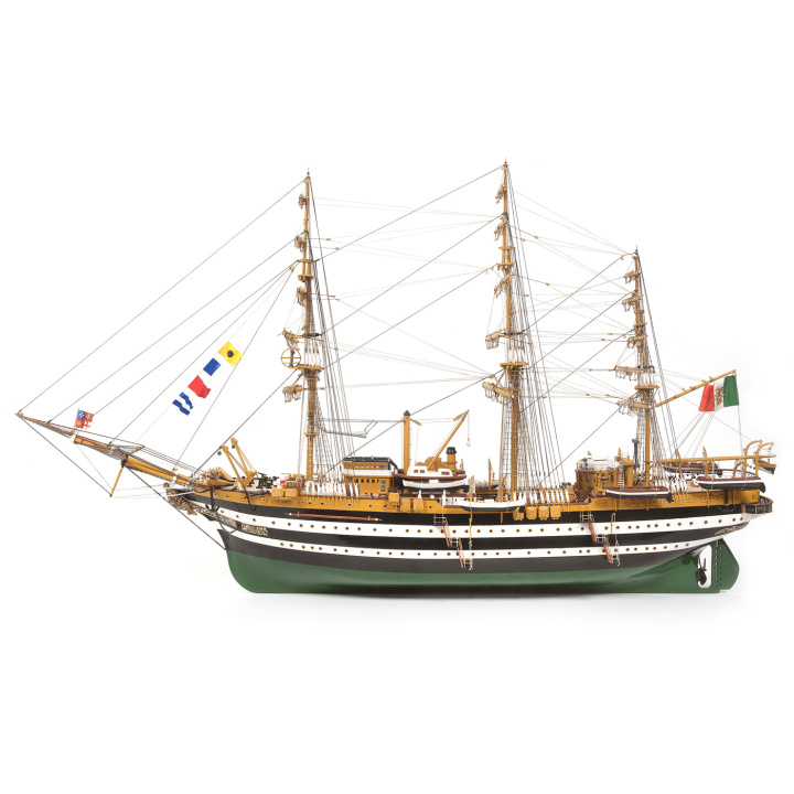 OcCre Amerigo Vespucci 1/100 Skolfartyg 980mm utan Segel i gruppen Katalog / Bygghobby / Byggsatser Trä & Metall / Träbåtar hos Minicars Hobby Distribution AB (OC15006B)