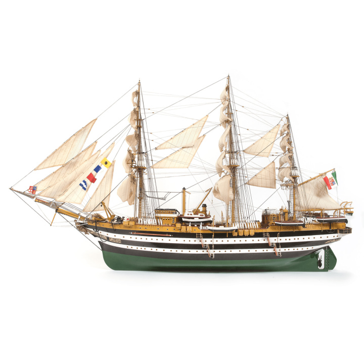 OcCre Amerigo Vespucci 1/100 Skolfartyg 980mm i gruppen Katalog / Bygghobby / Byggsatser Trä & Metall / Träbåtar hos Minicars Hobby Distribution AB (OC15006)