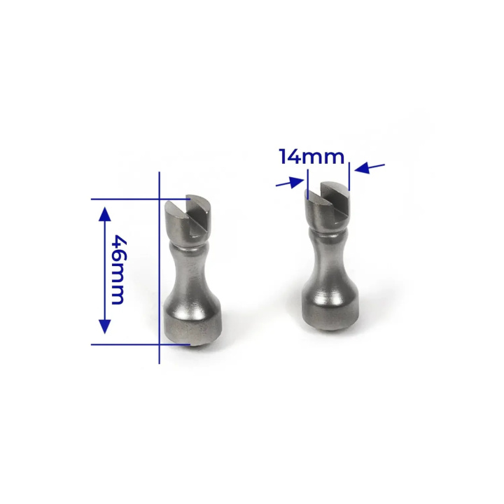 OcCre Stolpe/Stöd Metall 46mm för Display-platta (2) i gruppen Katalog / Bygghobby / Byggsatser Trä & Metall / Träbåtar Tillbehör hos Minicars Hobby Distribution AB (OC19163)