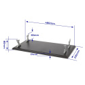 OcCre Display-platta 480x235mm Svart med stöd för USS Missouri