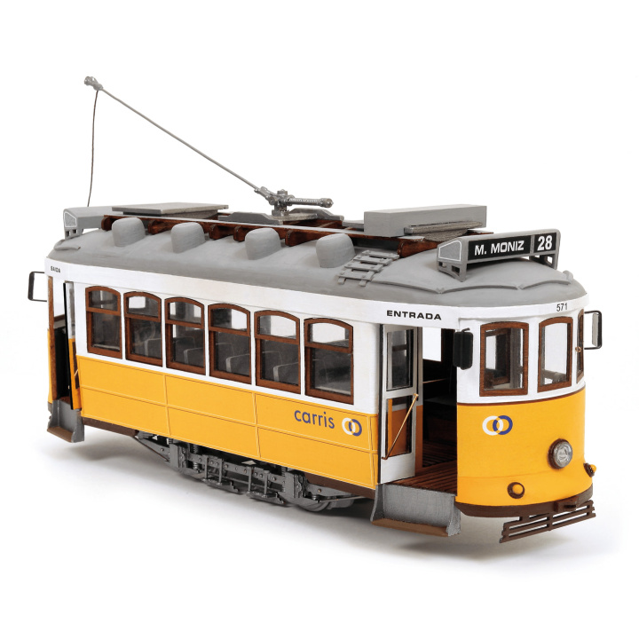 OcCre Lisboa Spårvagn 1/24 360mm i gruppen Katalog / Bygghobby / Byggsatser Trä & Metall / Trätåg hos Minicars Hobby Distribution AB (OC53005)