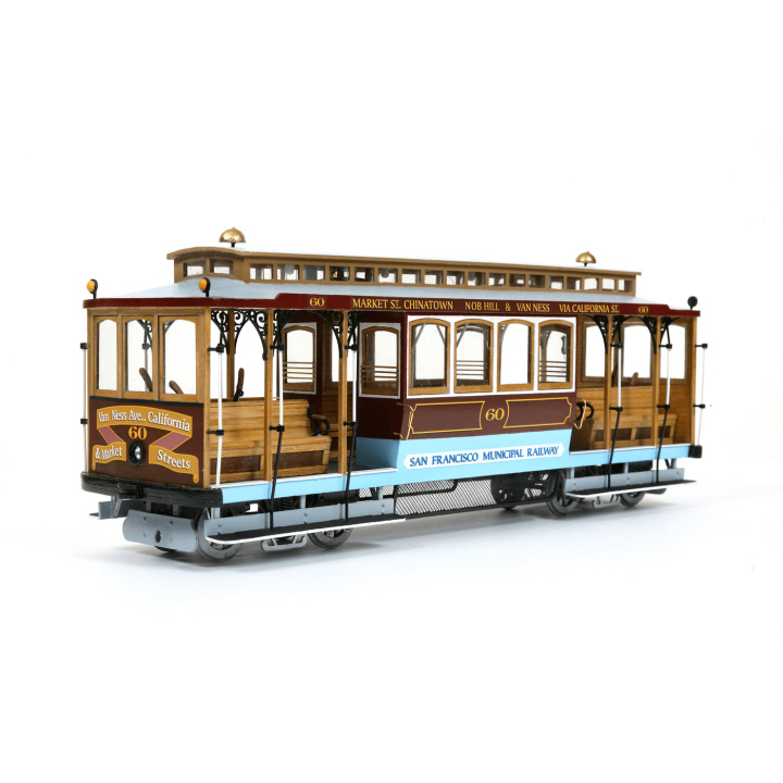 OcCre San Fransisco Spårvagn 1/24 428mm i gruppen Katalog / Bygghobby / Byggsatser Trä & Metall / Trätåg hos Minicars Hobby Distribution AB (OC53007)