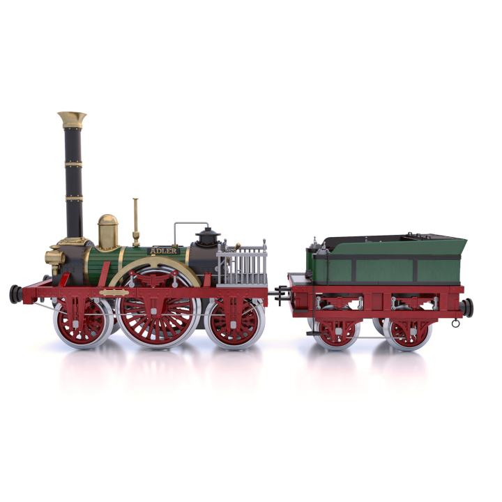 OcCre Adler Lok 1/24 330mm i gruppen Katalog / Bygghobby / Byggsatser Trä & Metall / Trätåg hos Minicars Hobby Distribution AB (OC54001)