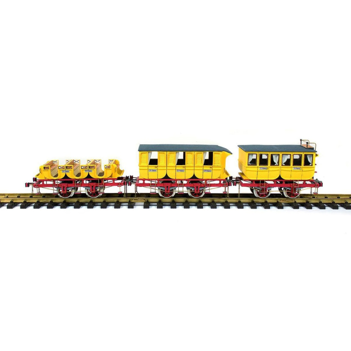 OcCre Adler Passagerarvagnar 1/24 625mm i gruppen Katalog / Bygghobby / Byggsatser Trä & Metall / Trätåg hos Minicars Hobby Distribution AB (OC56001)