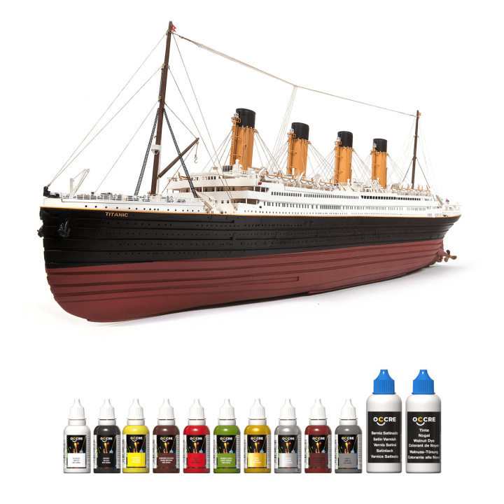 OcCre Färgset 12 Flaskor Titanic i gruppen Katalog / Bygghobby / Färg & Tillbehör / Hobbyfärg Akryl hos Minicars Hobby Distribution AB (OC90504)