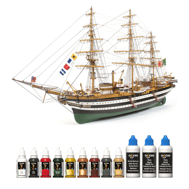 OcCre Färgset 12 Flaskor Amerigo Vespucci i gruppen Katalog / Bygghobby / Färg & Tillbehör / Hobbyfärg Akryl hos Minicars Hobby Distribution AB (OC90507)
