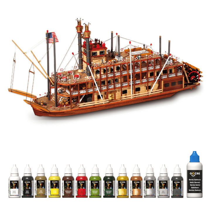 OcCre Färgset 14 Flaskor Mississippi i gruppen Katalog / Bygghobby / Färg & Tillbehör / Hobbyfärg Akryl hos Minicars Hobby Distribution AB (OC90523)