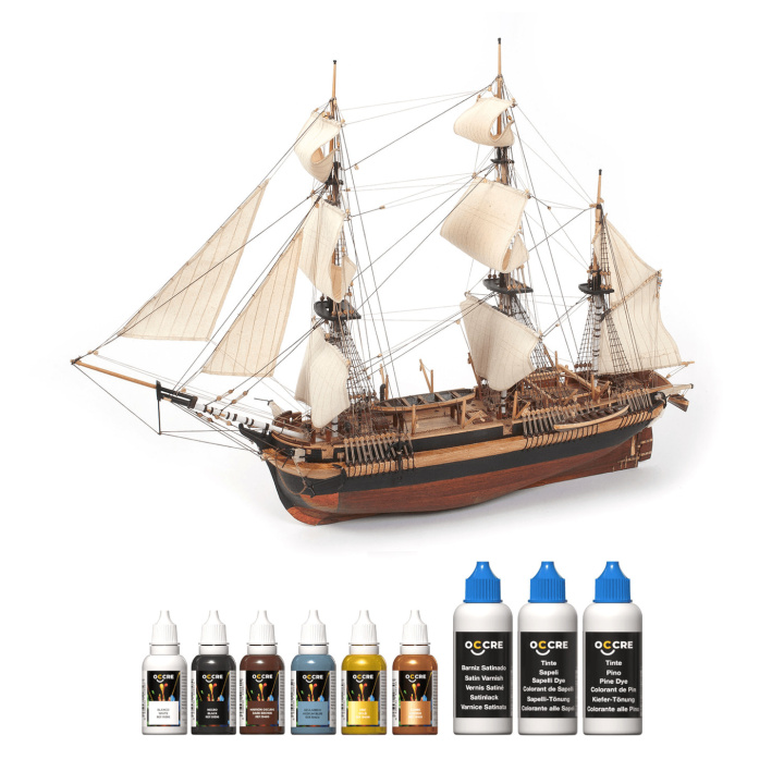 OcCre Färgset 9 Flaskor HMS Erebus i gruppen Katalog / Bygghobby / Färg & Tillbehör / Hobbyfärg Akryl hos Minicars Hobby Distribution AB (OC90532)