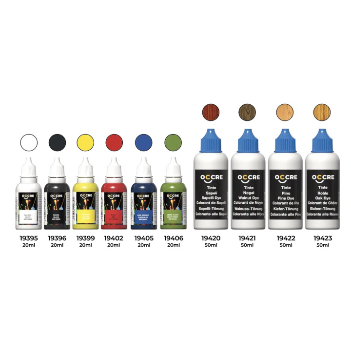 OcCre Färgset 10 Flaskor Bas i gruppen Katalog / Bygghobby / Färg & Tillbehör / Hobbyfärg Akryl hos Minicars Hobby Distribution AB (OC90547)