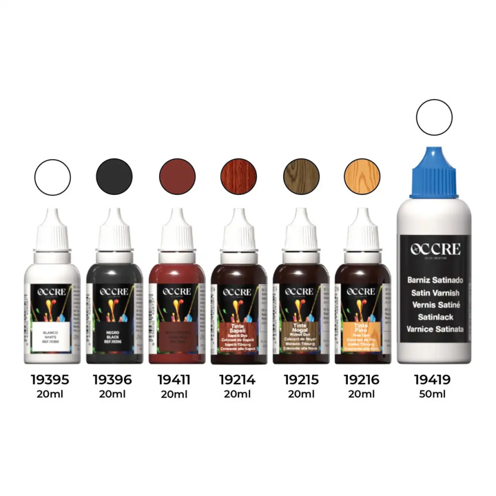 OcCre Färgset 7 Flaskor Royal Fortune i gruppen Katalog / Bygghobby / Färg & Tillbehör / Hobbyfärg Akryl hos Minicars Hobby Distribution AB (OC90570)