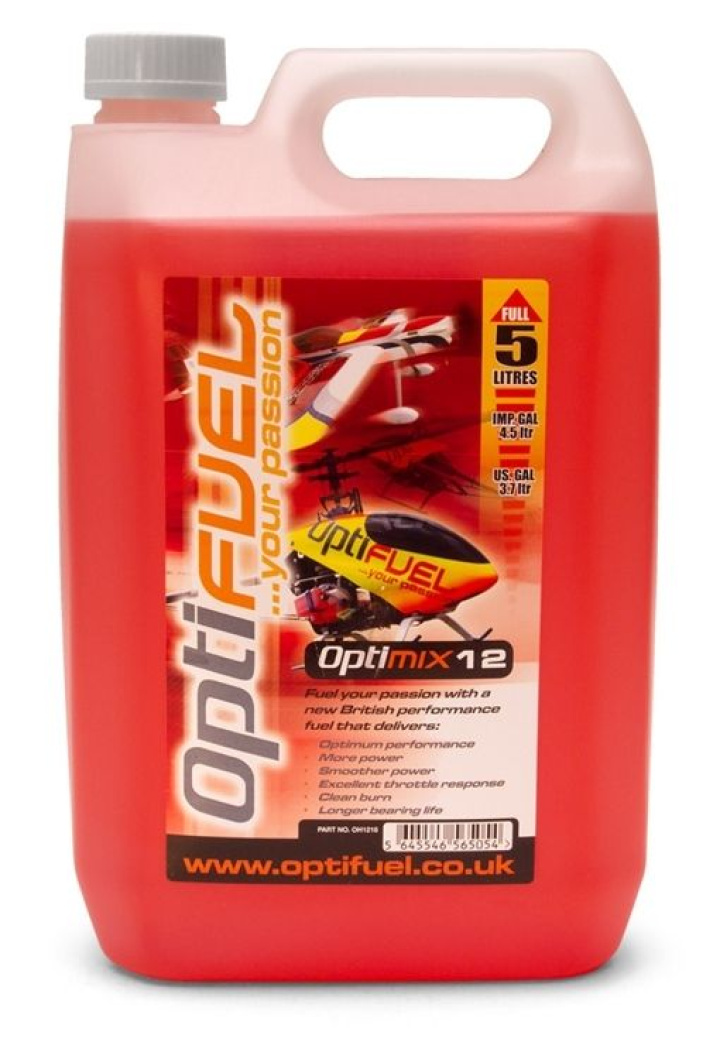 Optimix Bränsle 12% Nitro 5L i gruppen Katalog / Fabrikat / O / Optifuel / Bränsle hos Minicars Hobby Distribution AB (OH1218K)