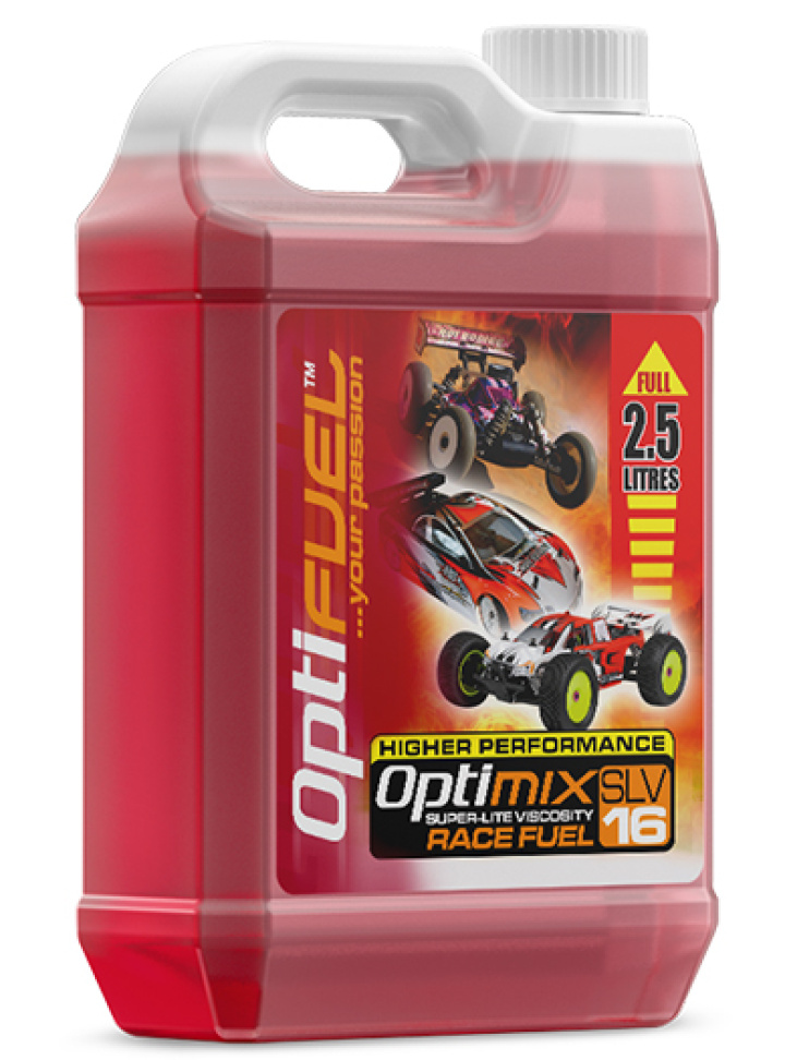 Optimix Race Bränsle 16% Nitro 2.5L i gruppen Katalog / Fabrikat / O / Optifuel hos Minicars Hobby Distribution AB (OP2006K)