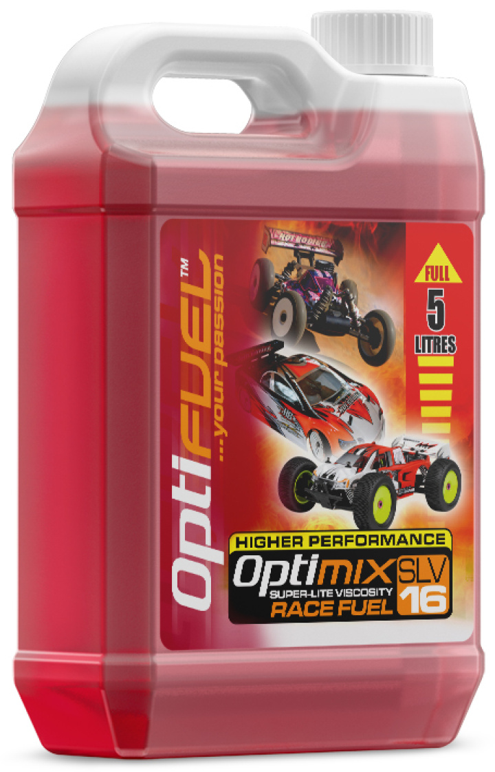 Optimix Race Bränsle 16% Nitro 5L i gruppen Katalog / Fabrikat / O / Optifuel / Bränsle hos Minicars Hobby Distribution AB (OP2007)