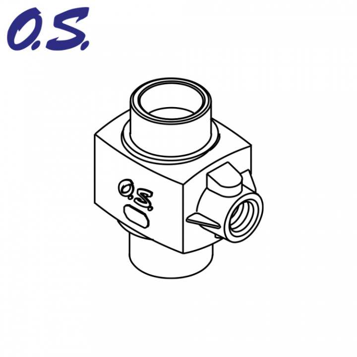 Förgasarhus 20J (21XM) i gruppen Katalog / Fabrikat / O / O.S.Engine / Reservdelar Bil/Båt hos Minicars Hobby Distribution AB (OS25382100)