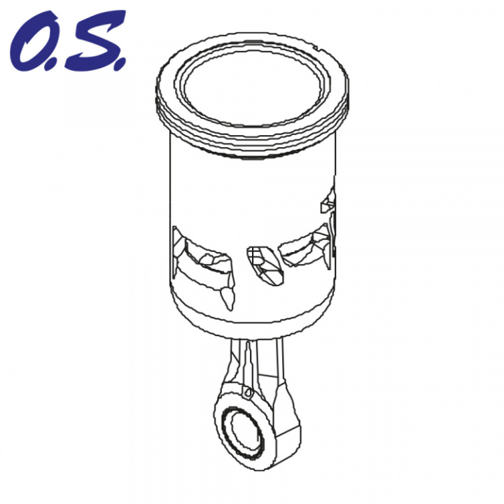 Kolv, Foder & Vevstake SPEED R21-Euro i gruppen Katalog / Fabrikat / O / O.S.Engine / Reservdelar Bil/Båt hos Minicars Hobby Distribution AB (OS2C403010)