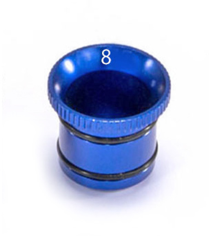 Carburettor Reducer 9mm (Blue) Alu in der Gruppe Katalog / Hersteller / O / O.S.Engine / Accessories bei Minicars Hobby Distribution AB (OS71533680)