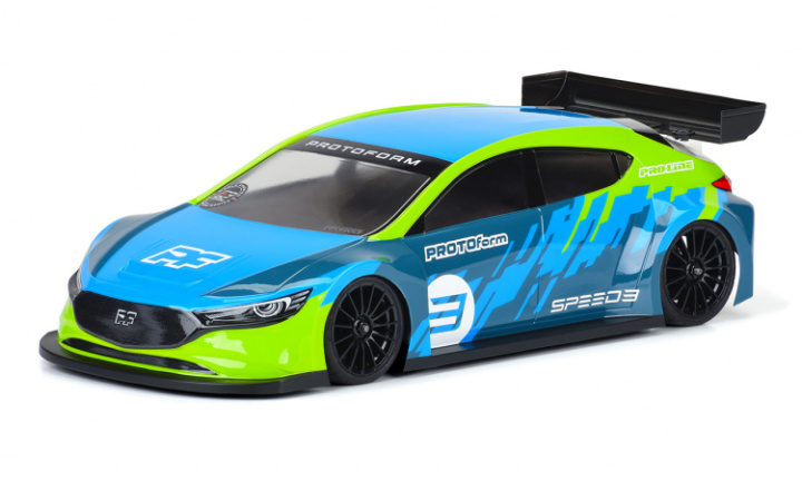 Kaross Speed3 (Omålad) för 1/10 190mm FWD TC i gruppen Katalog / Fabrikat / P / PROTOform / Karosser 1/10 190mm hos Minicars Hobby Distribution AB (PF1589-25)