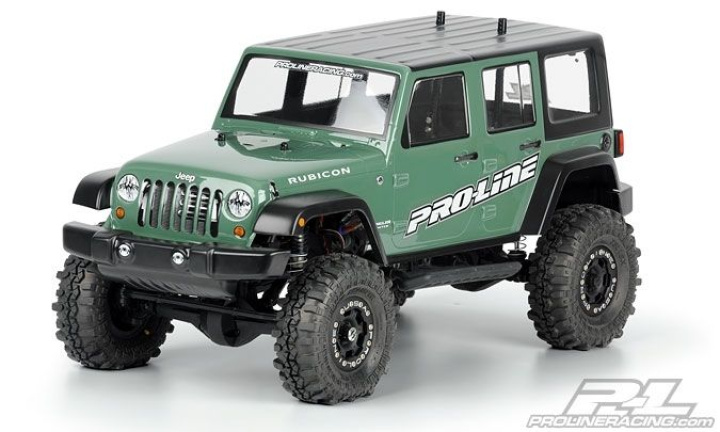 Kaross Jeep Wrangler Rubicon Crawler* i gruppen Katalog / Fabrikat / P / Pro-Line / Karosser Crawler hos Minicars Hobby Distribution AB (PL3336-00)